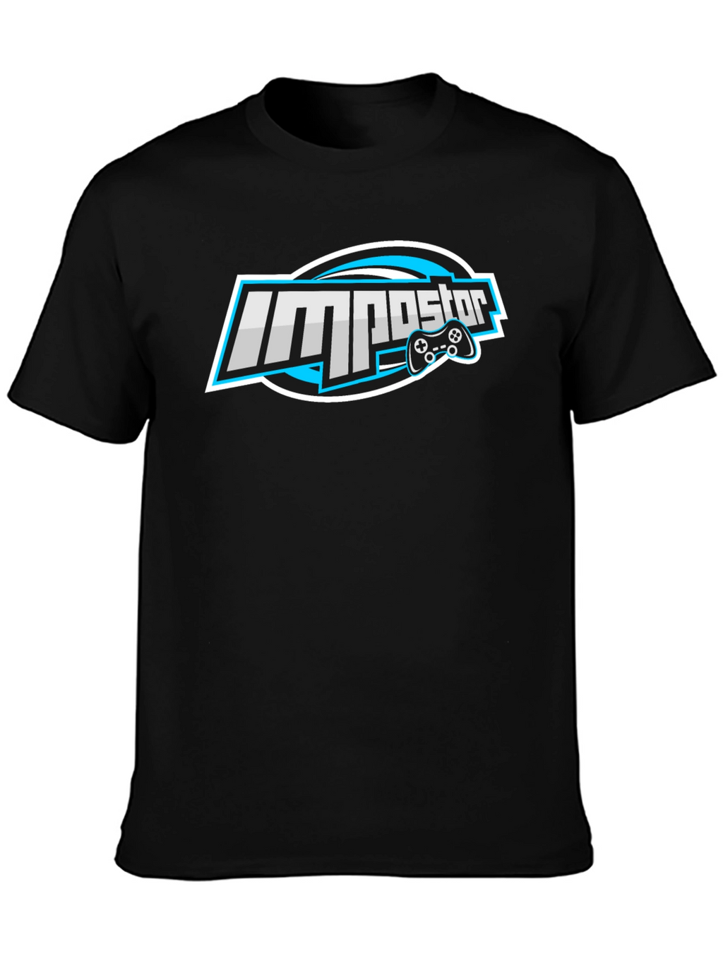 Impostor Gaming T-Shirt - Black Cotton Crew Neck