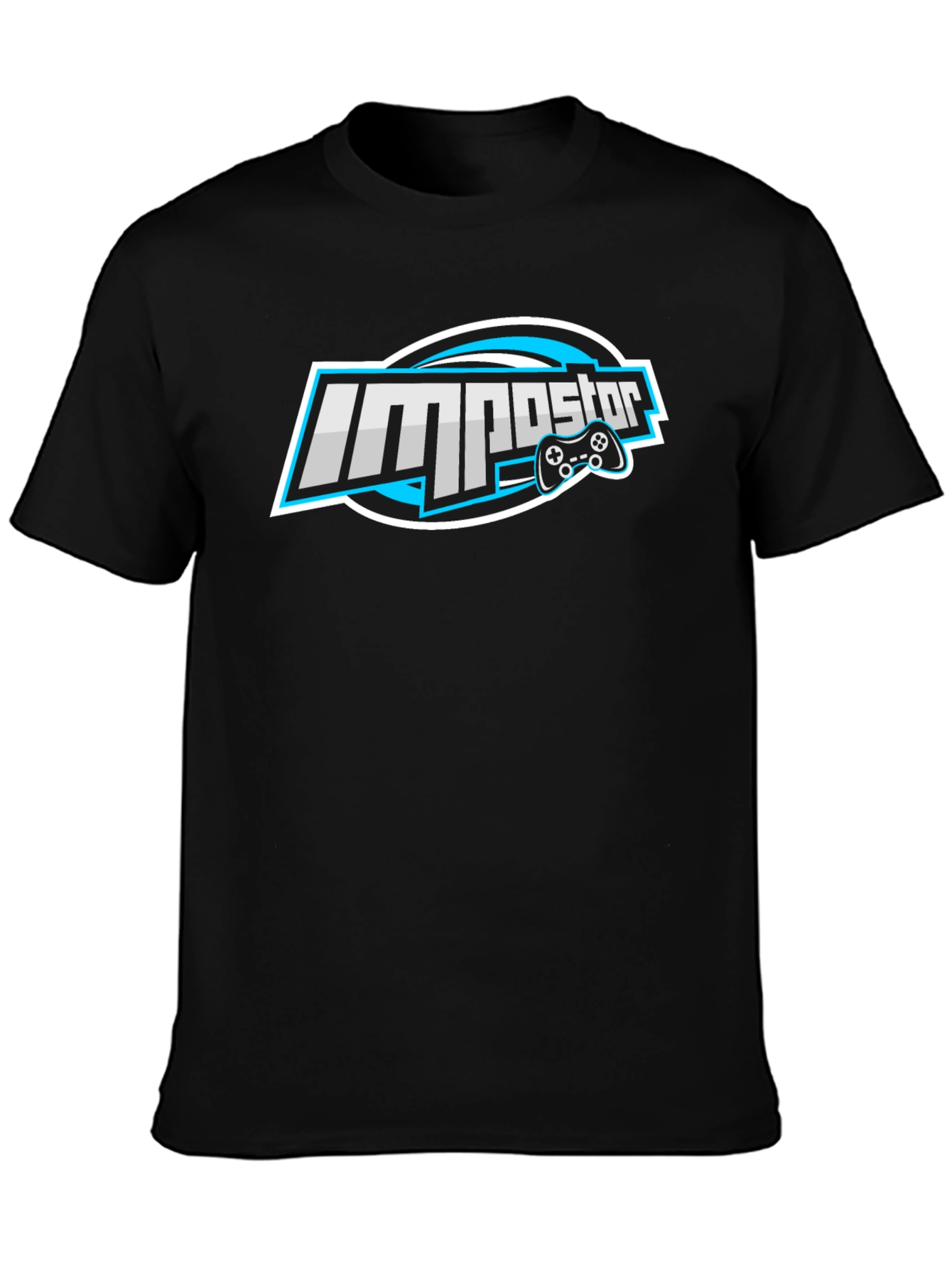 Impostor Gaming T-Shirt - Black Cotton Crew Neck