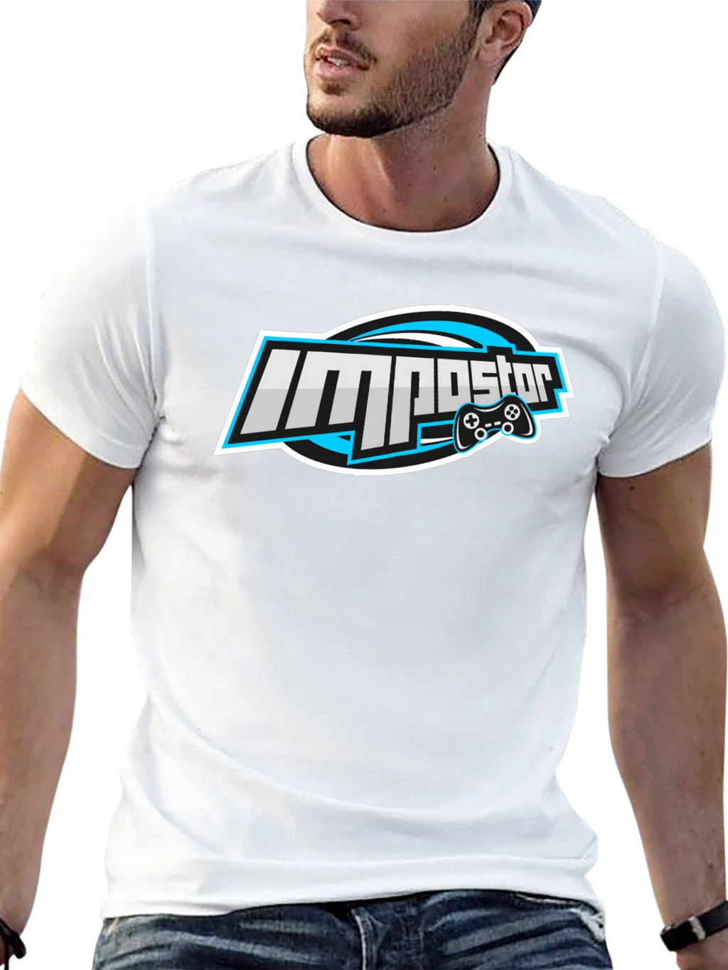 Impostor Gaming T-Shirt - Black Cotton Crew Neck