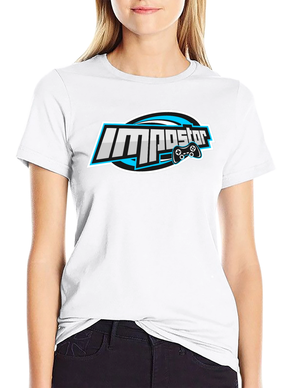 Impostor Gaming T-Shirt - Black Cotton Crew Neck