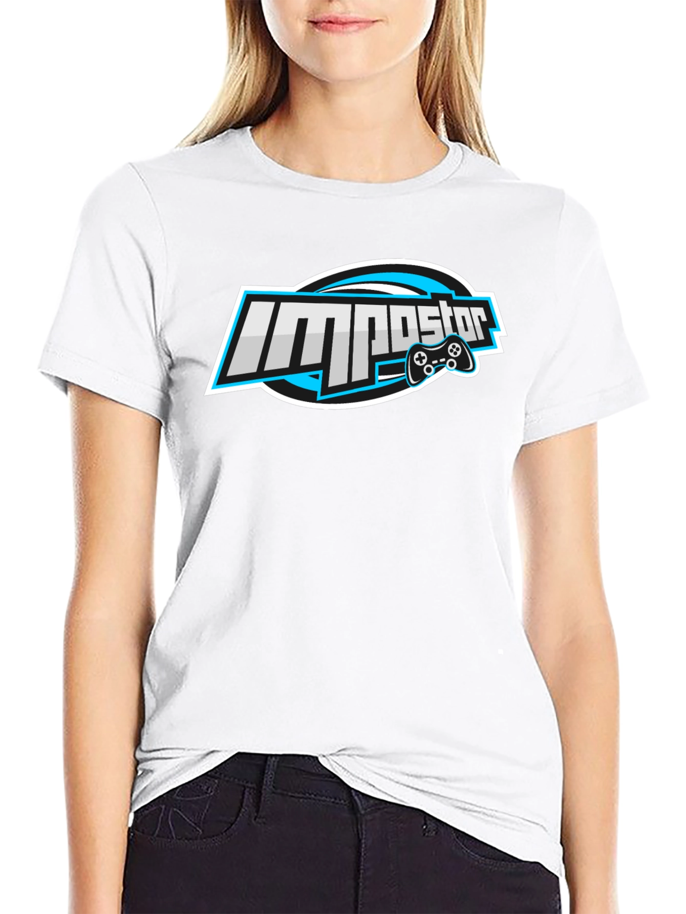 Impostor Gaming T-Shirt - Black Cotton Crew Neck