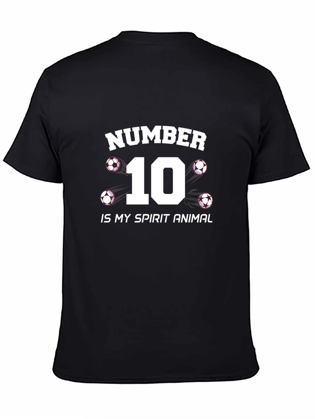 Number 10 Soccer Spirit Animal T-Shirt