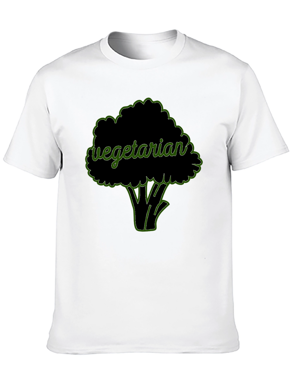 Vegetarian Broccoli Graphic T-Shirt