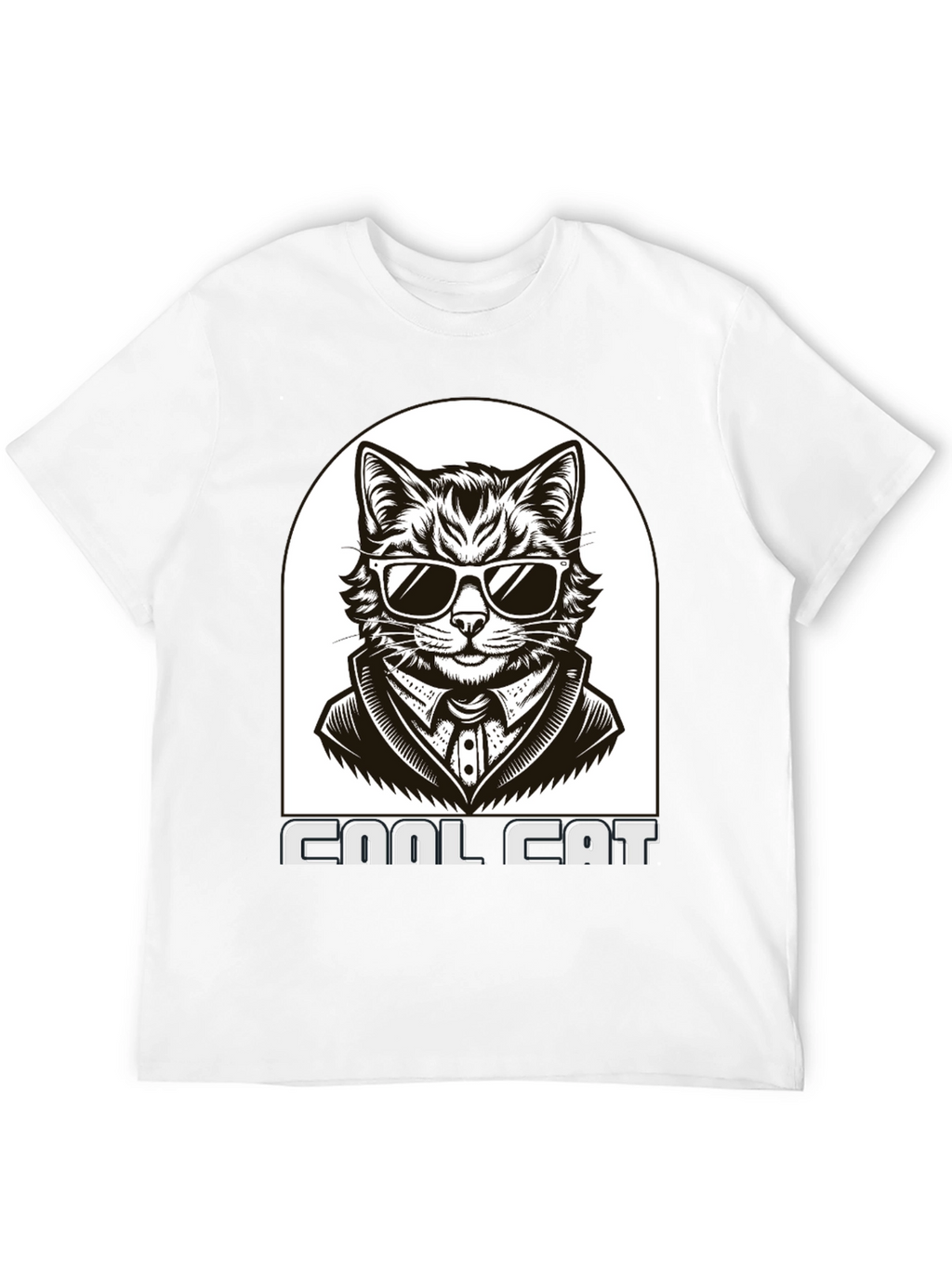 Cool Cat T-Shirt - Black