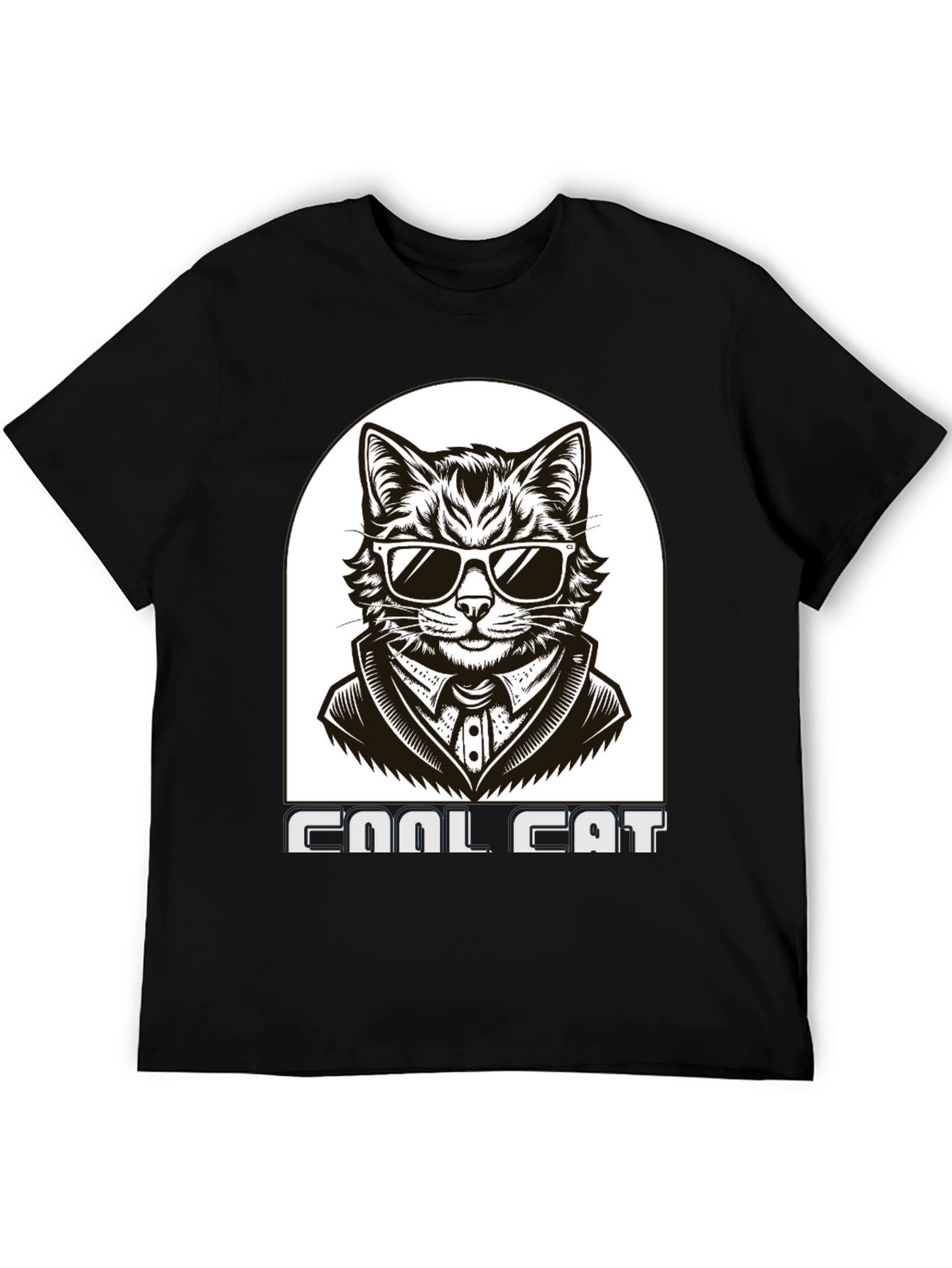 Cool Cat T-Shirt - Black