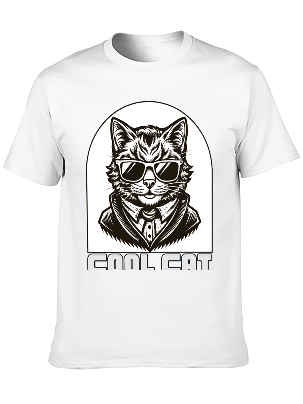 Cool Cat T-Shirt - Black