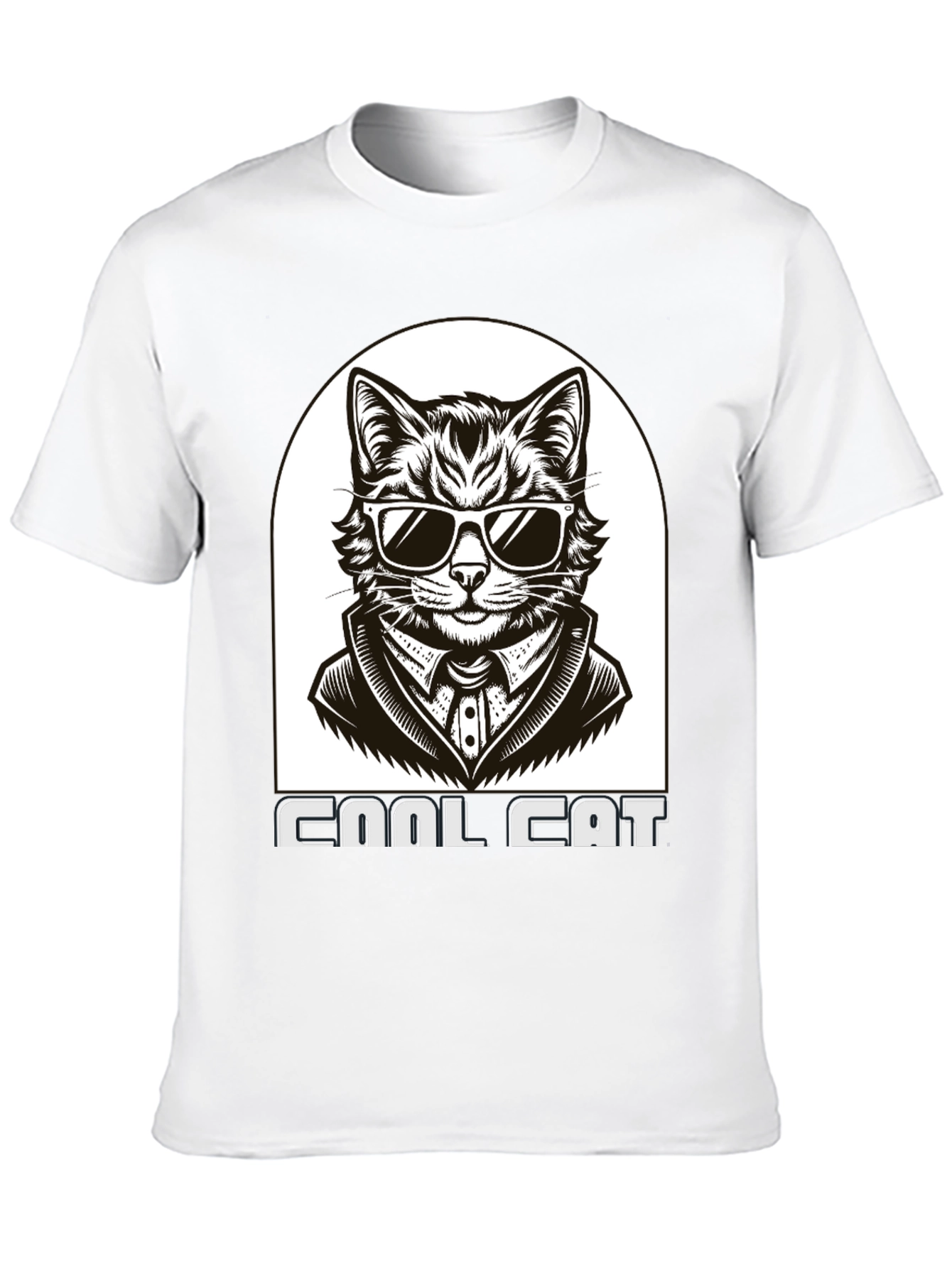 Cool Cat T-Shirt - Black