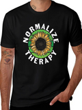 Normalize Therapy Sunflower Graphic Tee