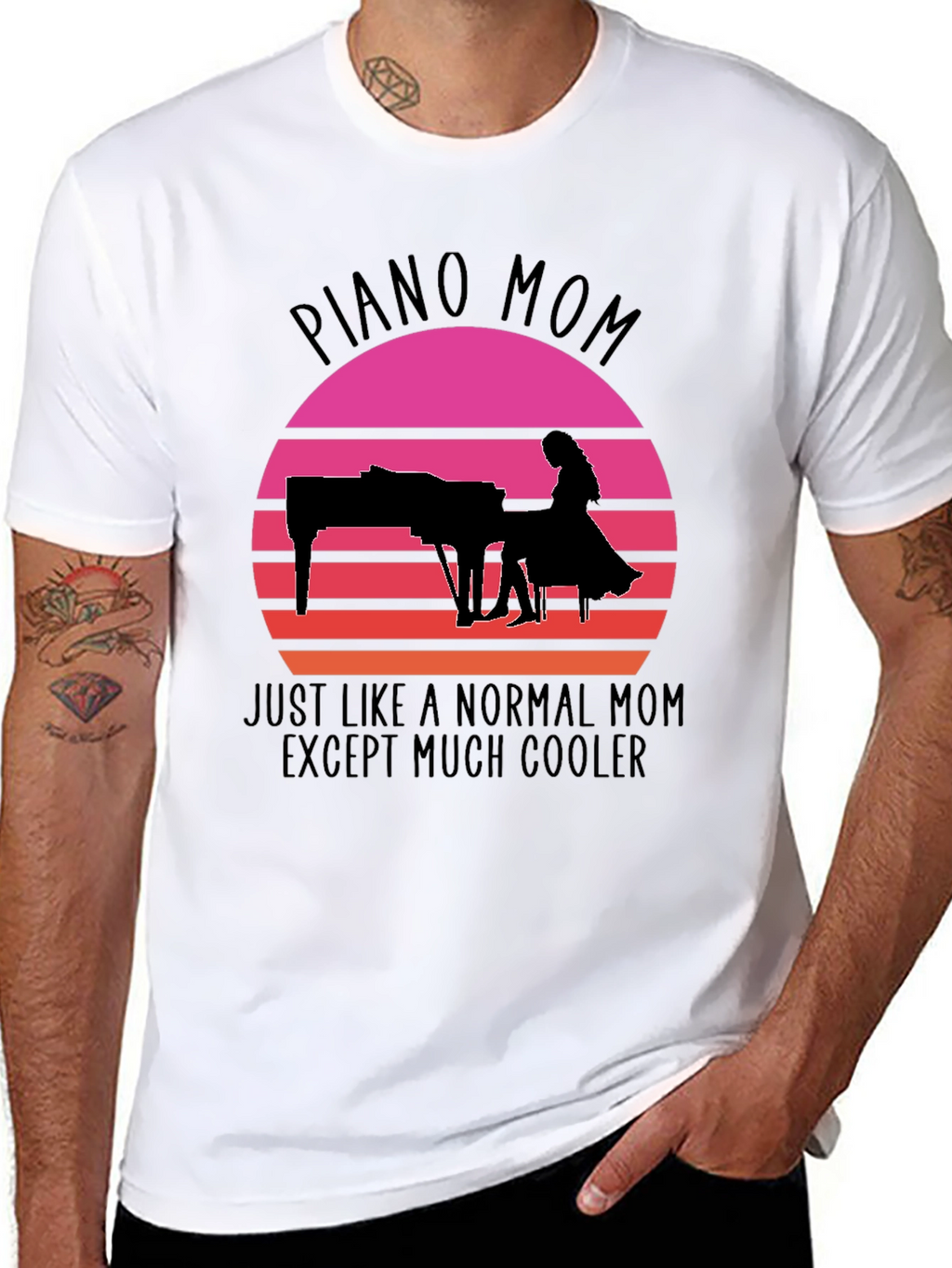 Piano Mom T-Shirt - Cool Mom Tee