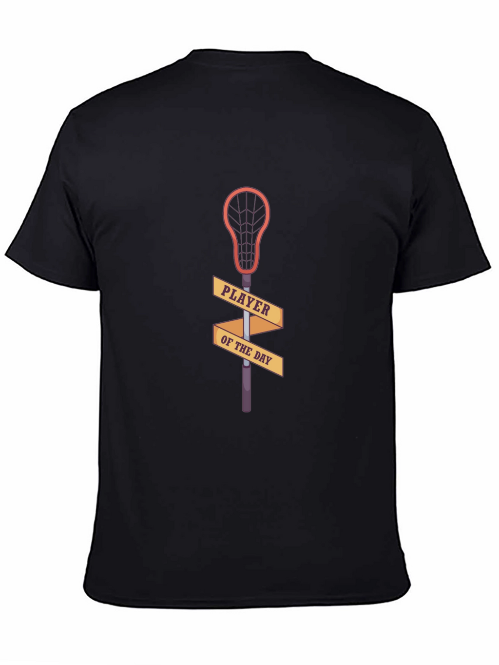 Lacrosse Player of the Day Black T-Shirt