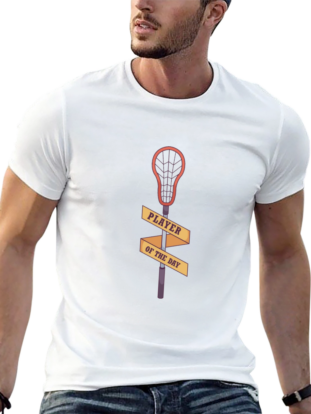 Lacrosse Player of the Day Black T-Shirt