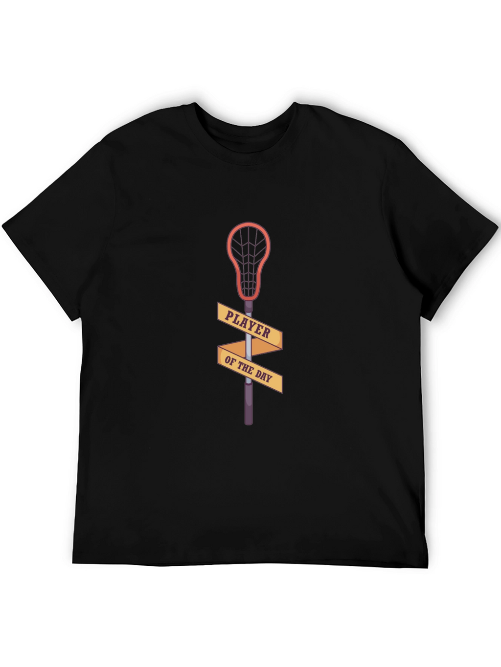 Lacrosse Player of the Day Black T-Shirt