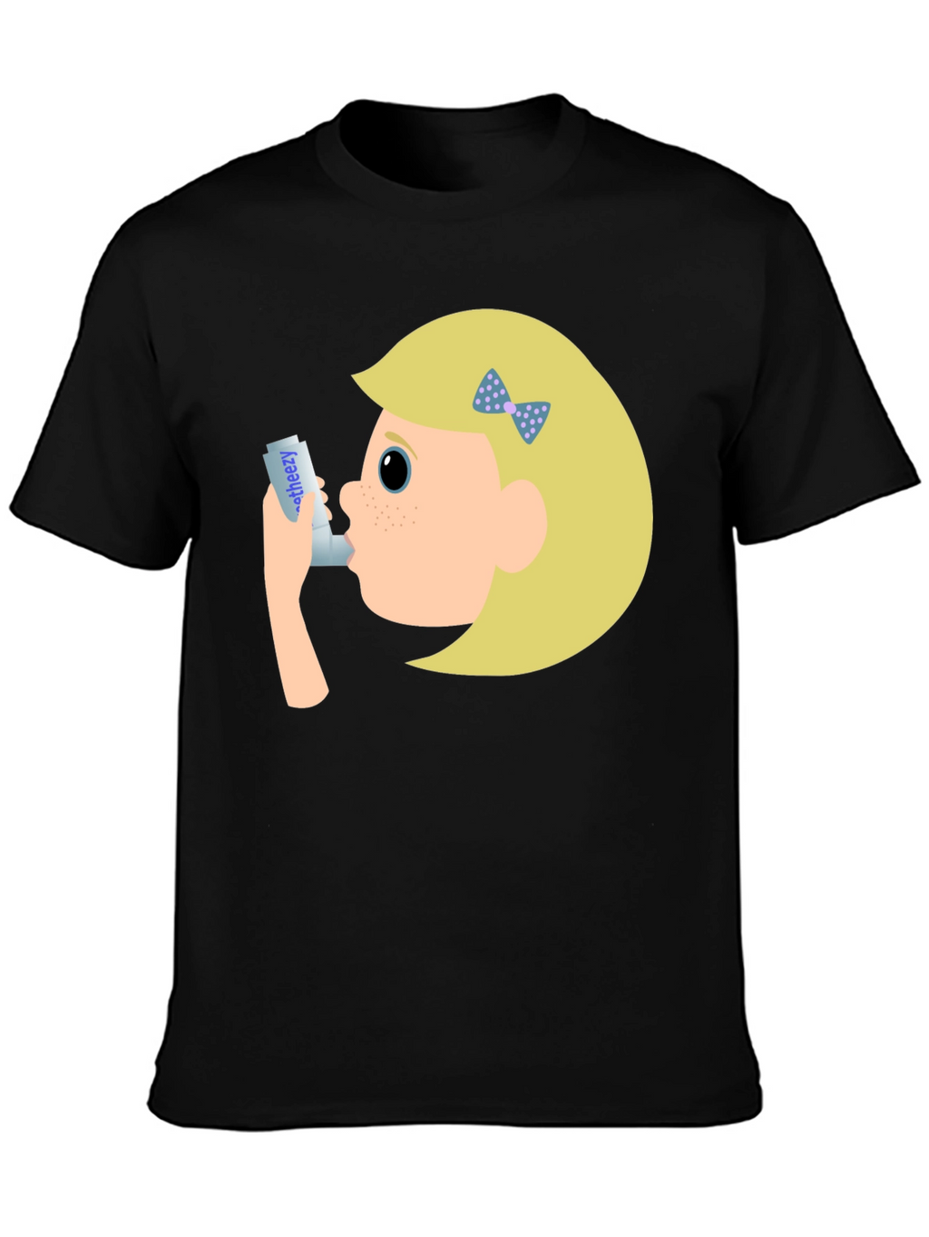 Asthma Awareness T-Shirt - Cartoon Inhaler Design