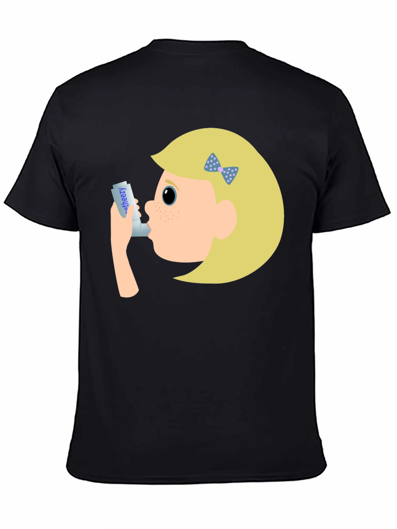 Asthma Awareness T-Shirt - Cartoon Inhaler Design