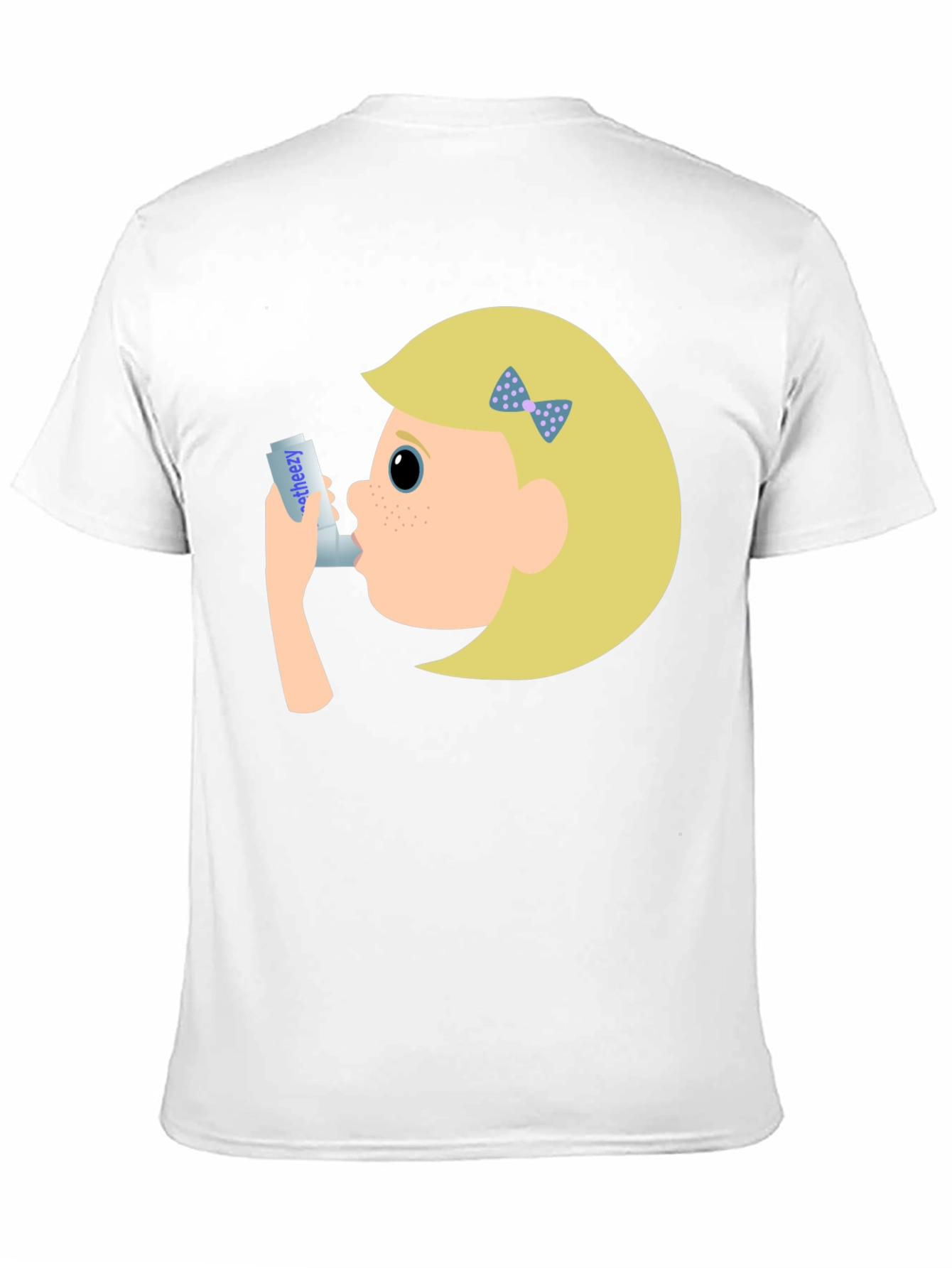 Asthma Awareness T-Shirt - Cartoon Inhaler Design