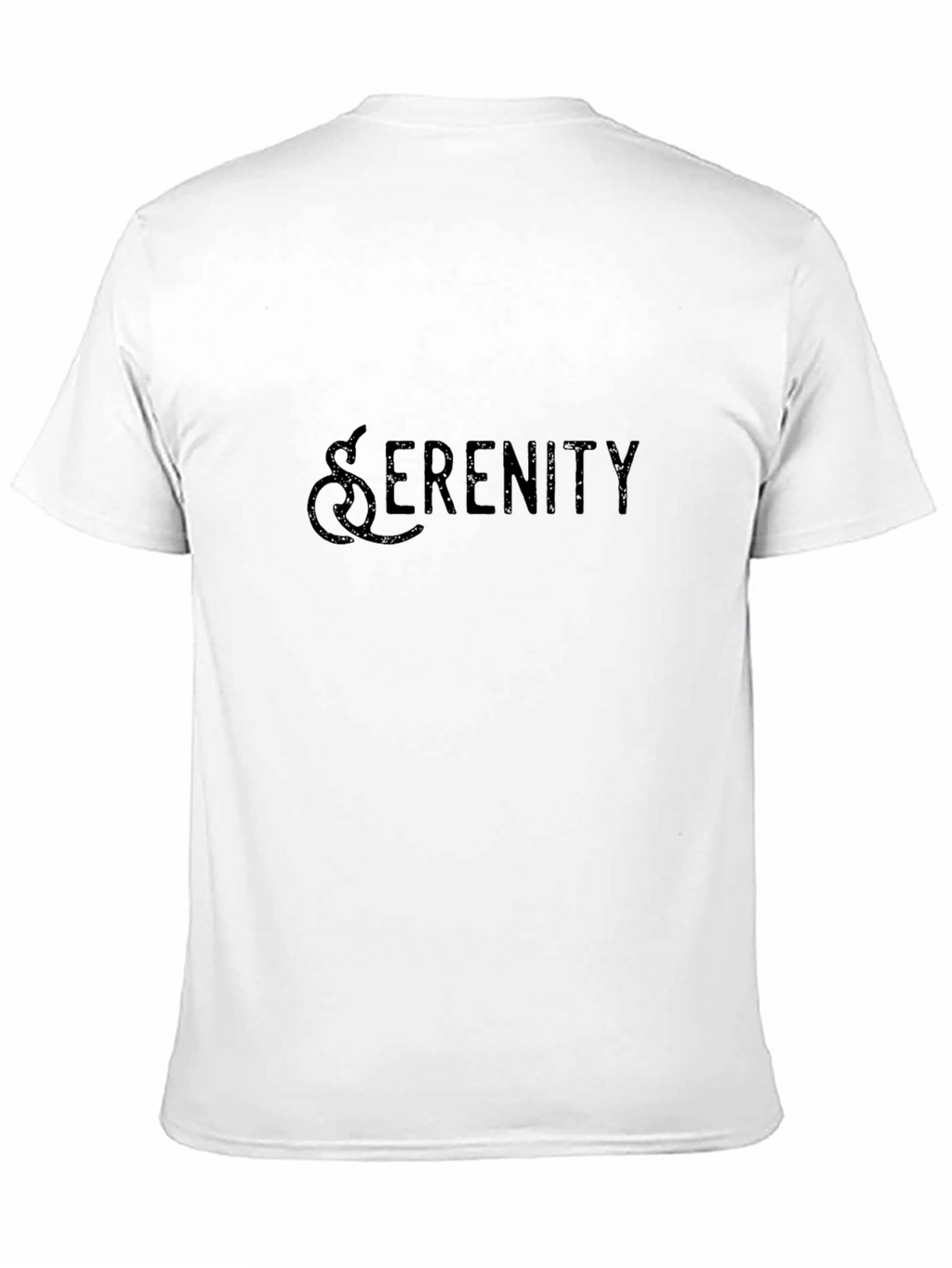 Serenity Graphic Tee - Premium Black Cotton
