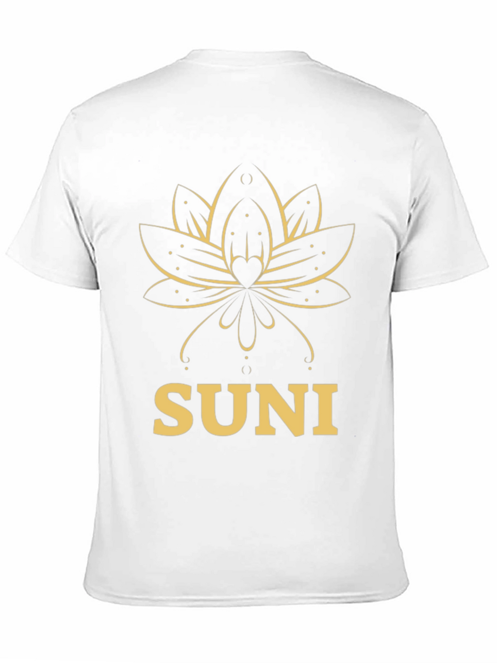SUNI Lotus T-Shirt - Elegant Graphic Tee