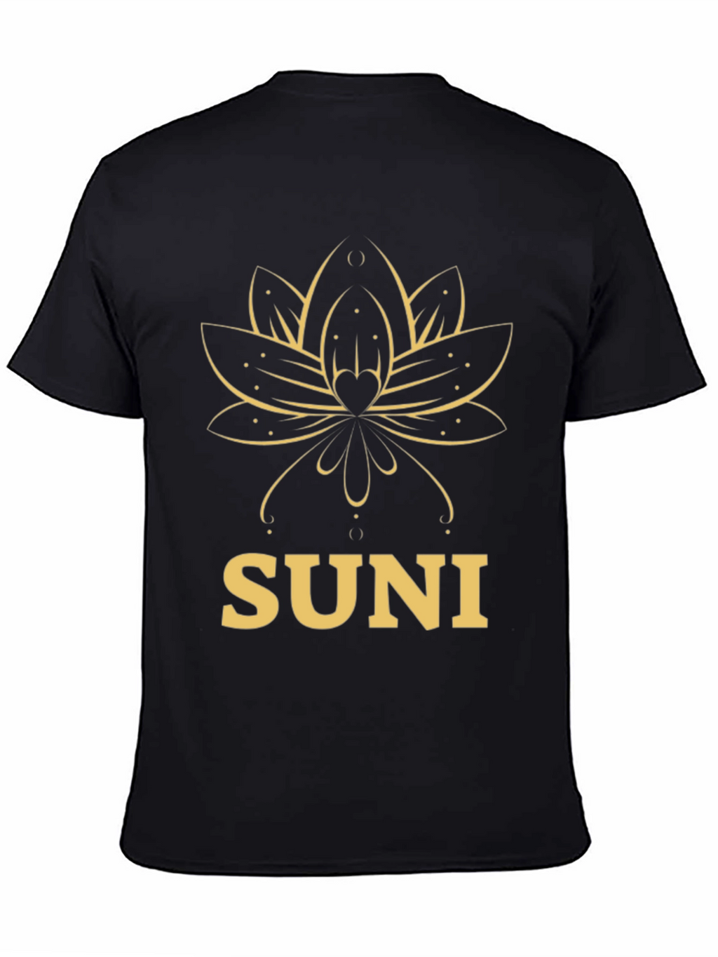 SUNI Lotus T-Shirt - Elegant Graphic Tee