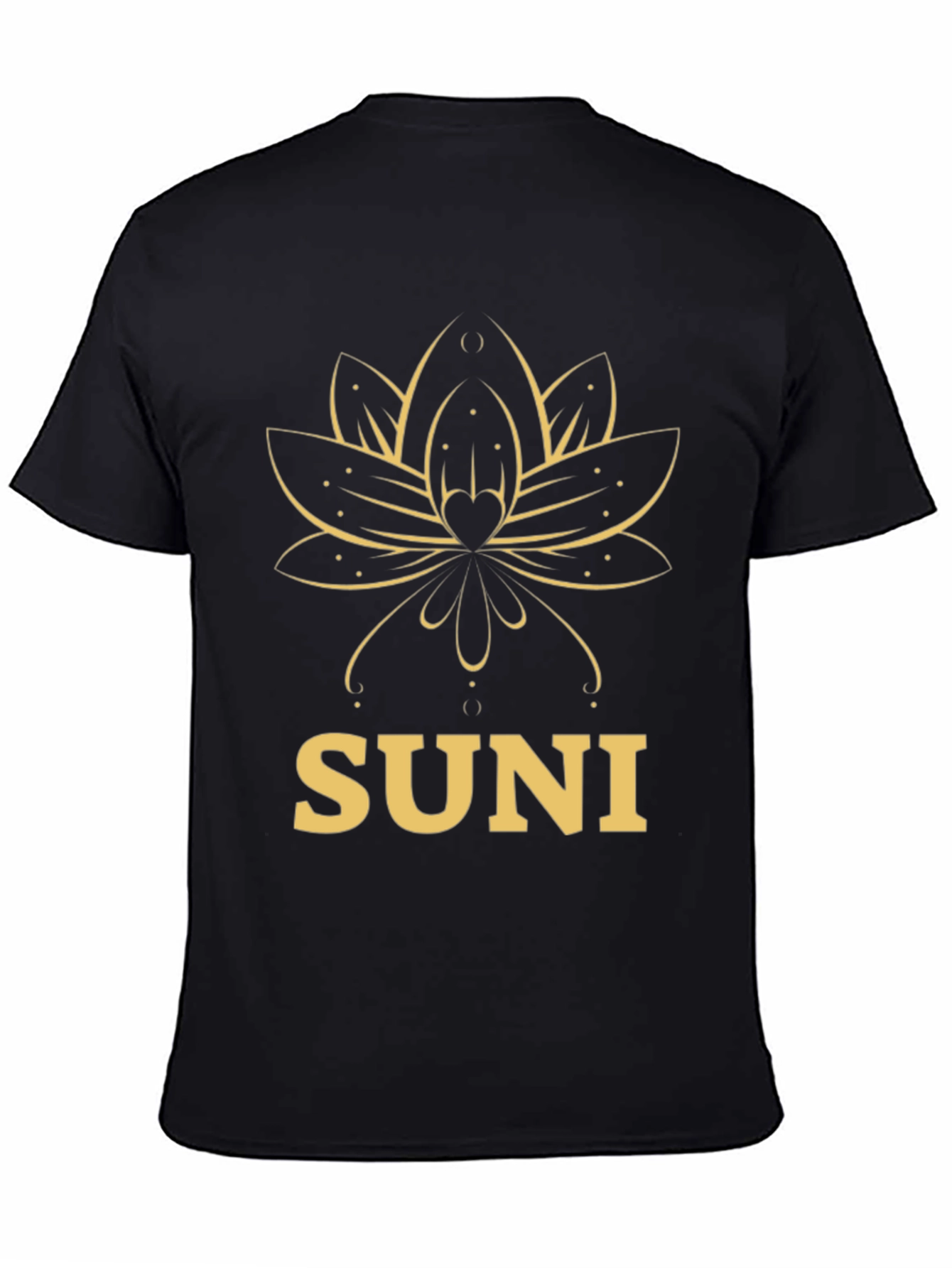 SUNI Lotus T-Shirt - Elegant Graphic Tee