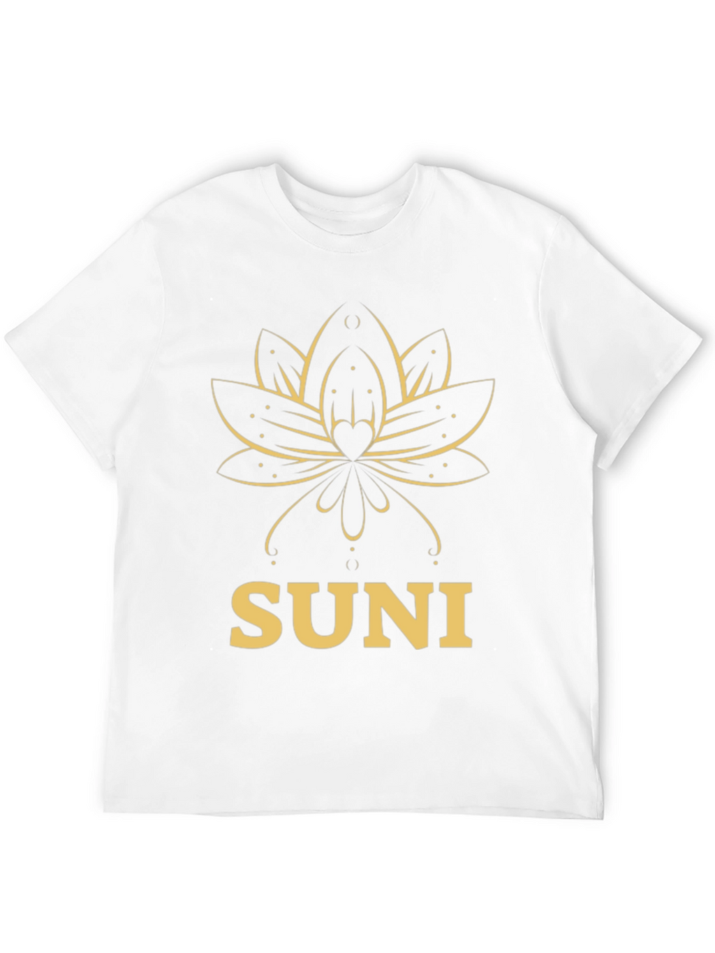 SUNI Lotus T-Shirt - Elegant Graphic Tee