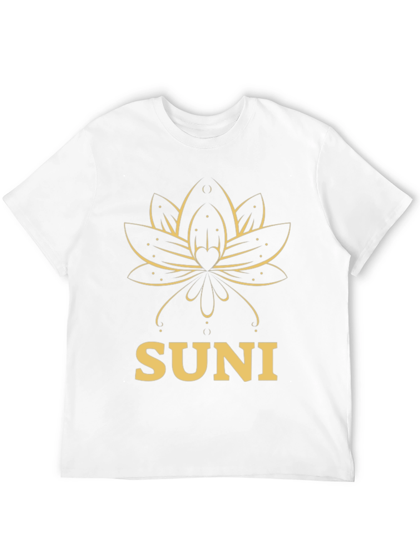 SUNI Lotus T-Shirt - Elegant Graphic Tee