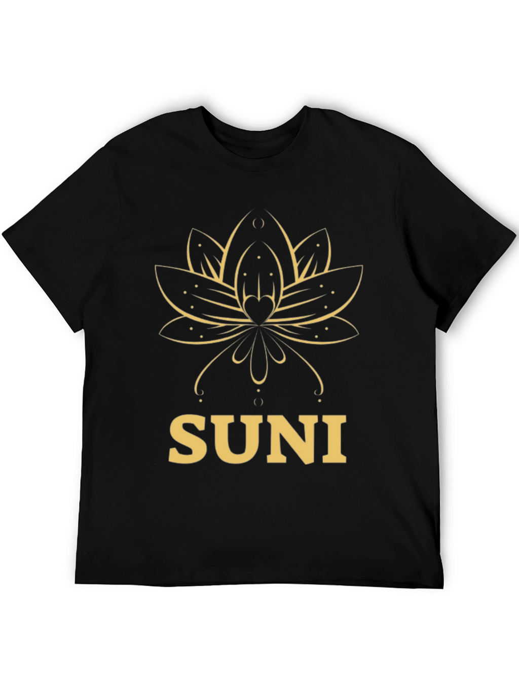 SUNI Lotus T-Shirt - Elegant Graphic Tee