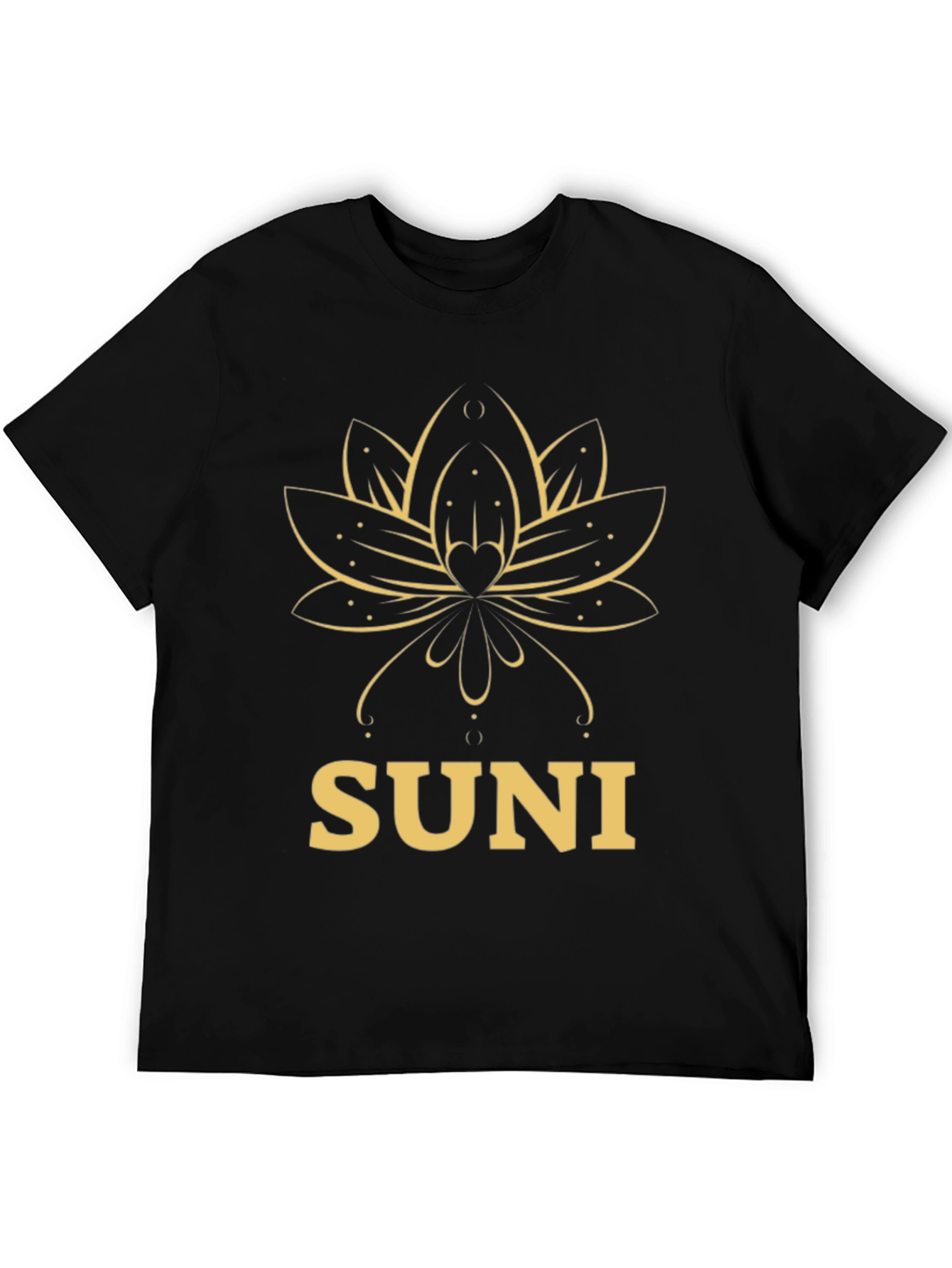SUNI Lotus T-Shirt - Elegant Graphic Tee