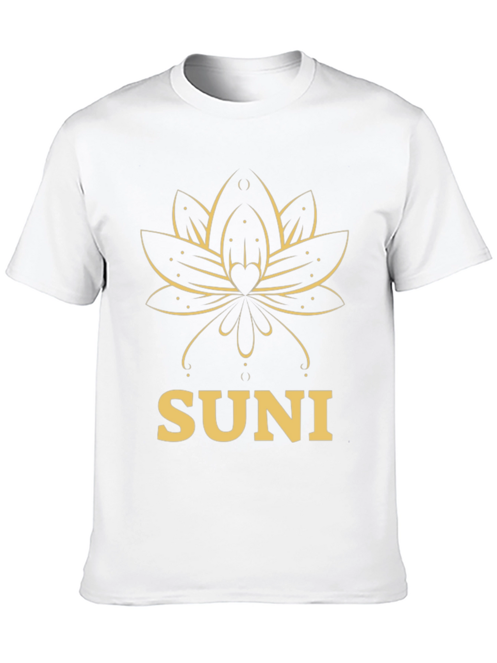 SUNI Lotus T-Shirt - Elegant Graphic Tee