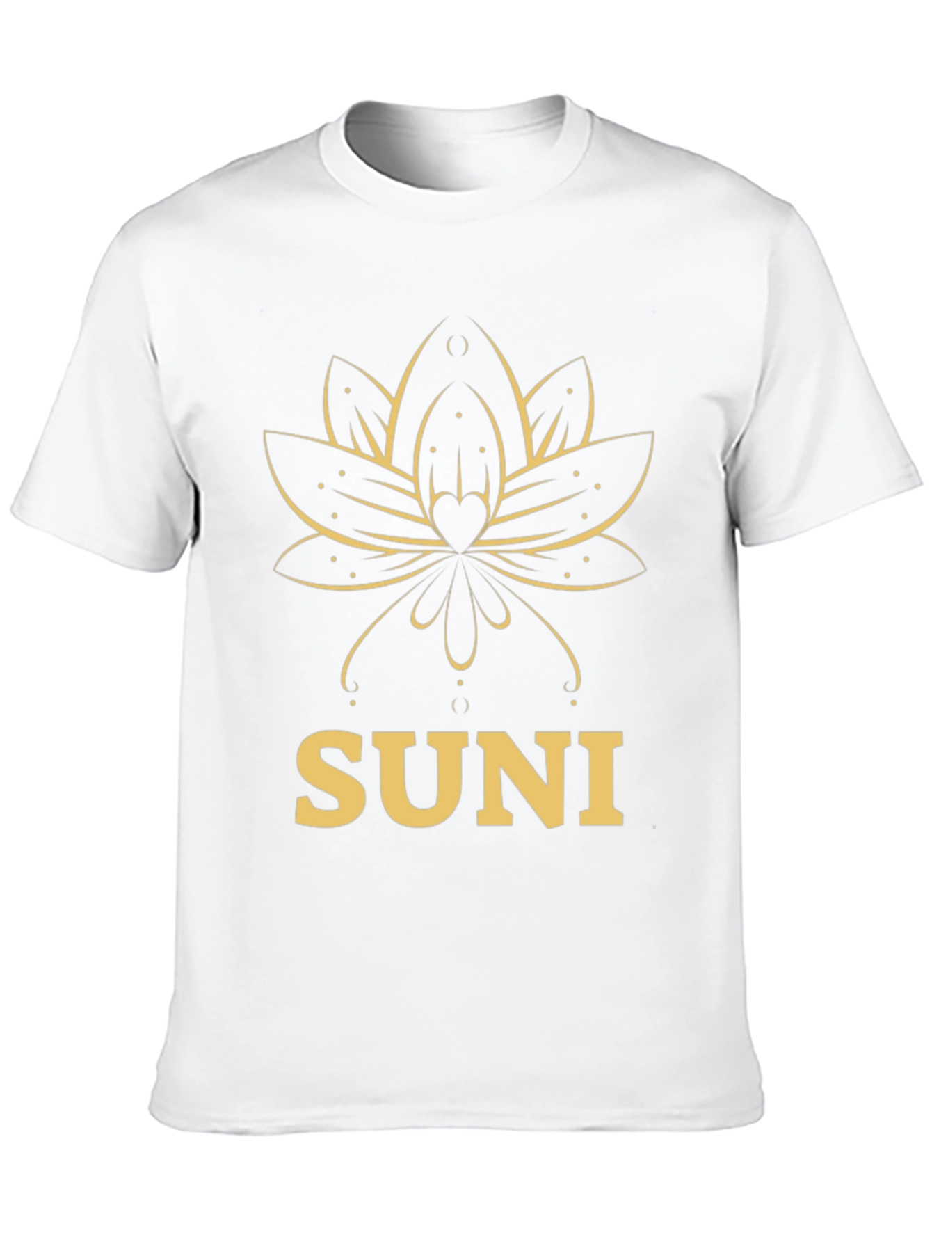 SUNI Lotus T-Shirt - Elegant Graphic Tee