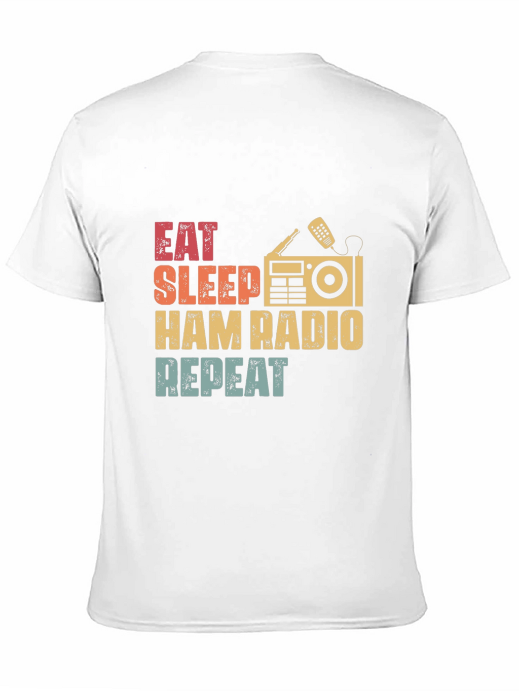 Eat Sleep Ham Radio Repeat Graphic T-Shirt