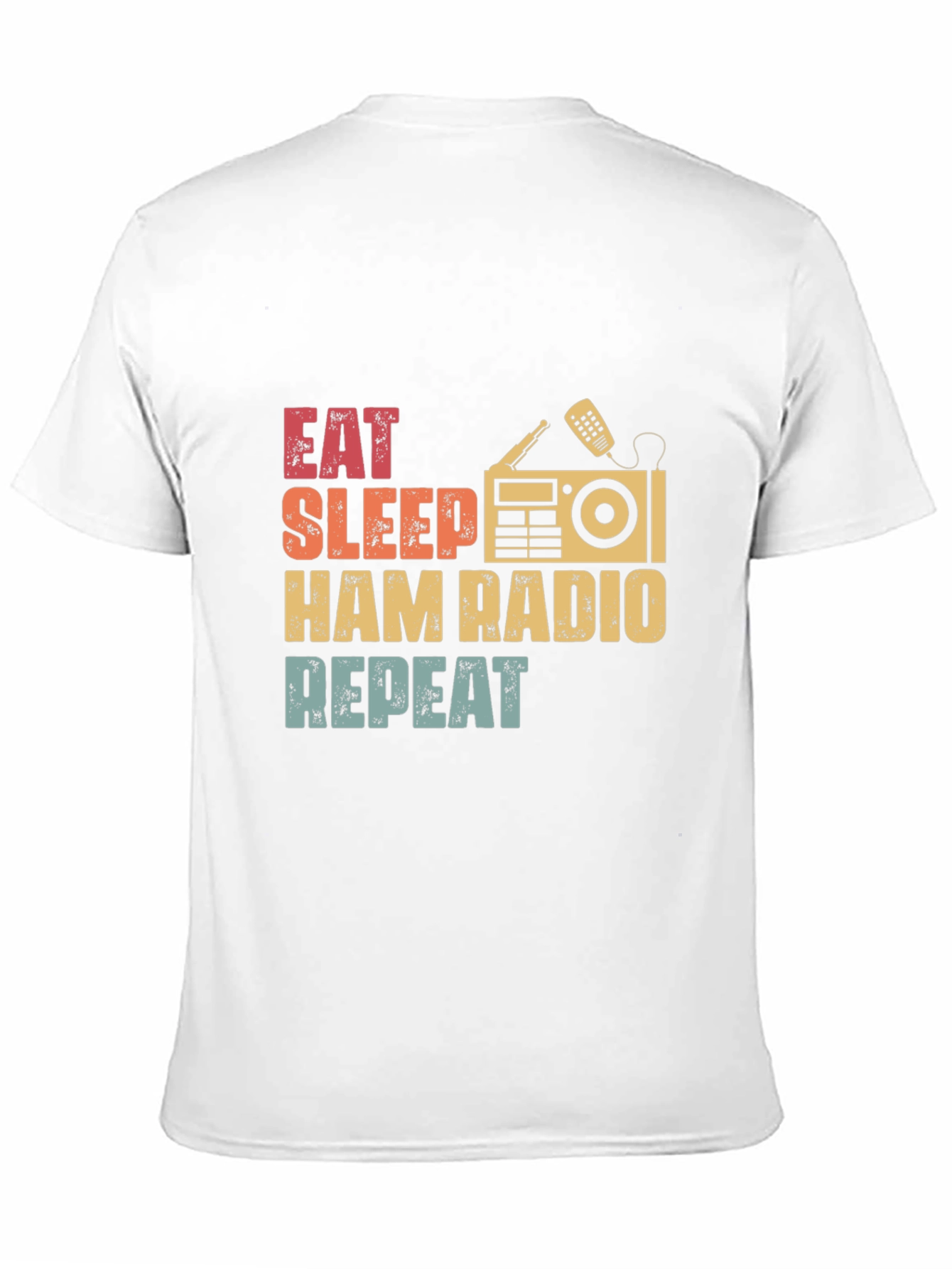 Eat Sleep Ham Radio Repeat Graphic T-Shirt