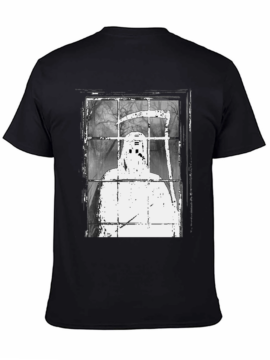 Grim Reaper Window Graphic Tee - Spooky Style