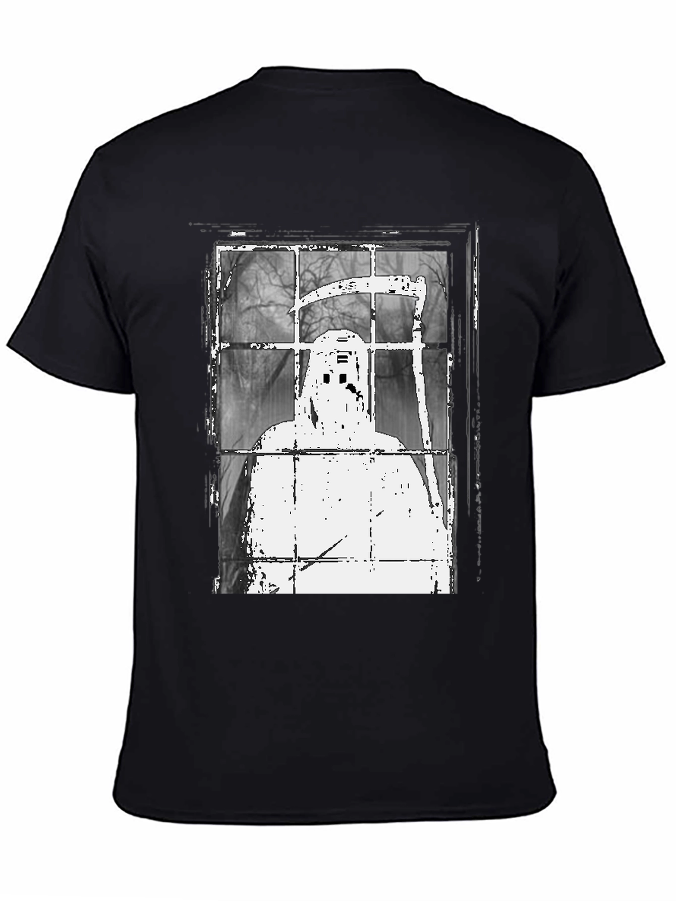 Grim Reaper Window Graphic Tee - Spooky Style