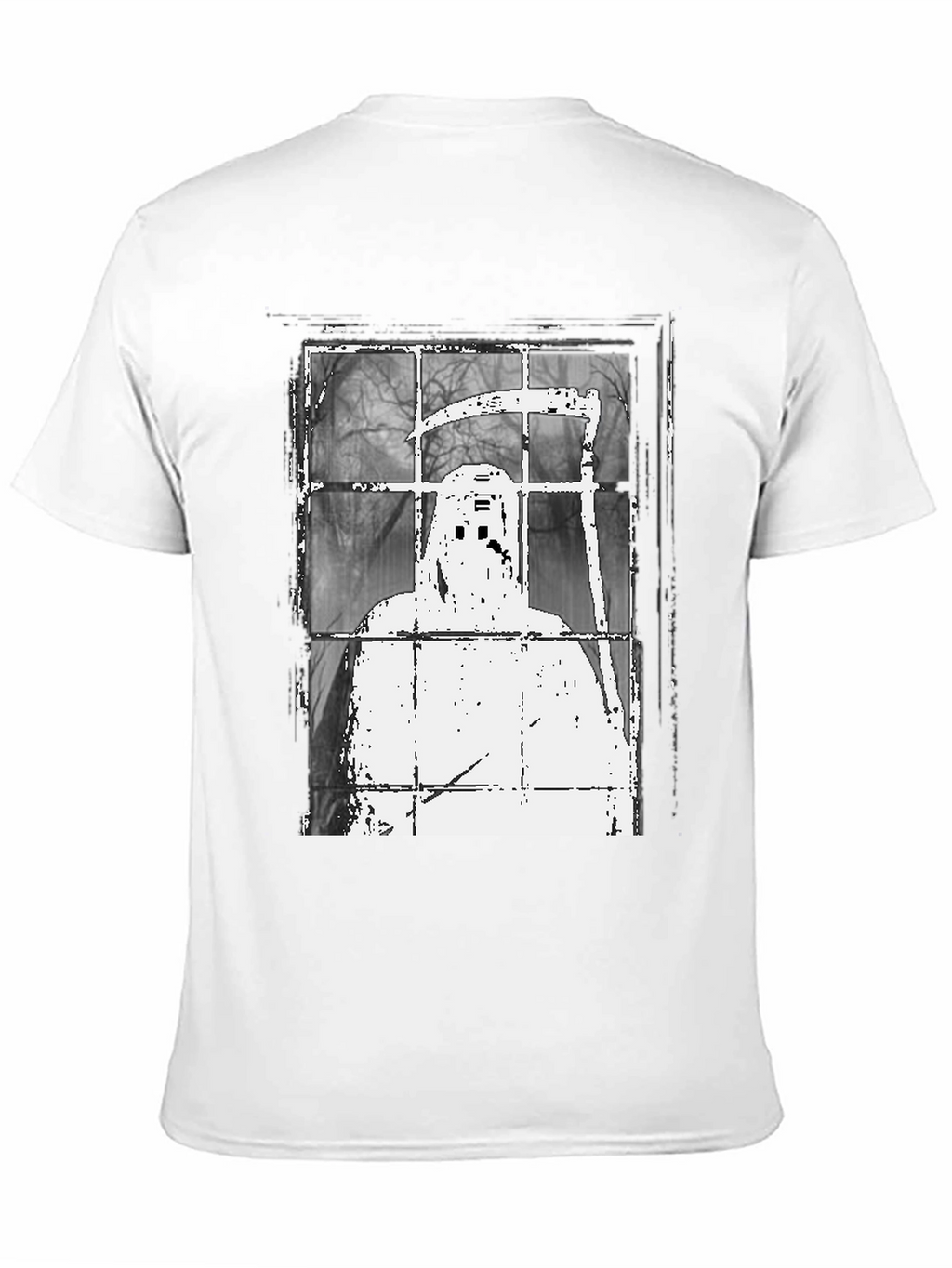 Grim Reaper Window Graphic Tee - Spooky Style