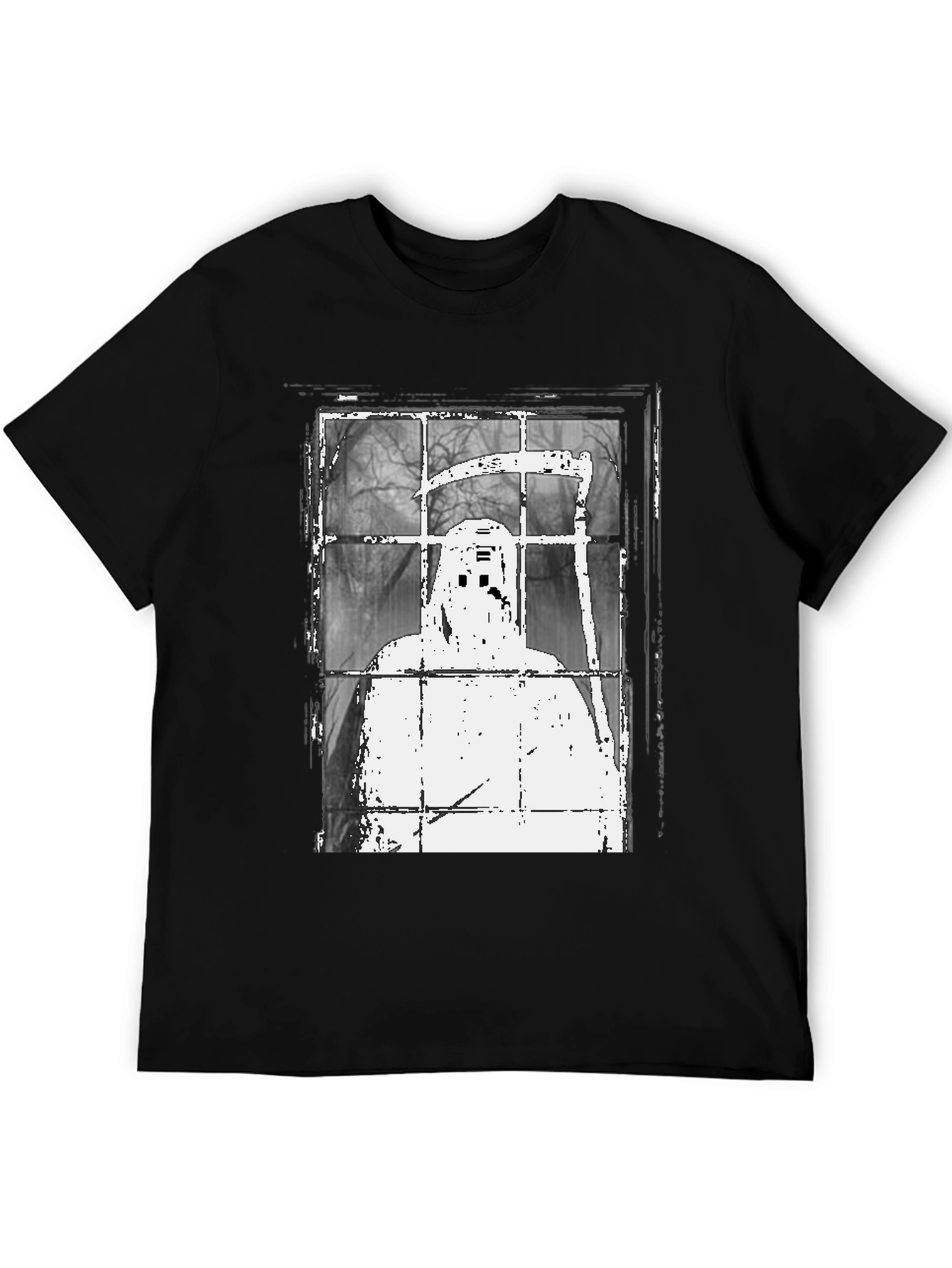 Grim Reaper Window Graphic Tee - Spooky Style