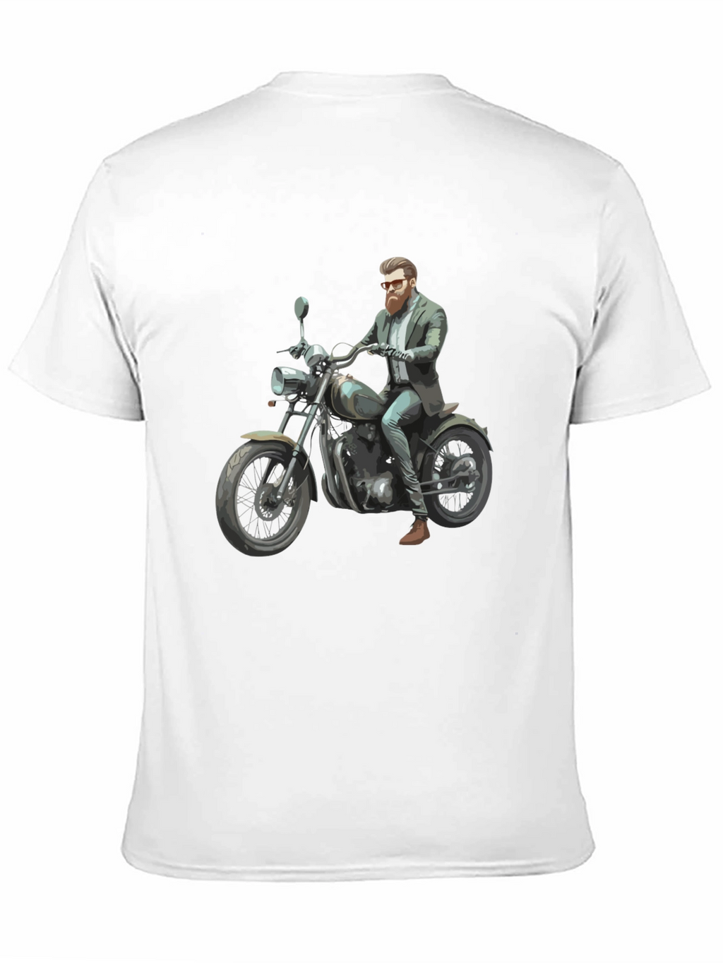 Cool Rider Graphic Tee - Black Cotton T-Shirt