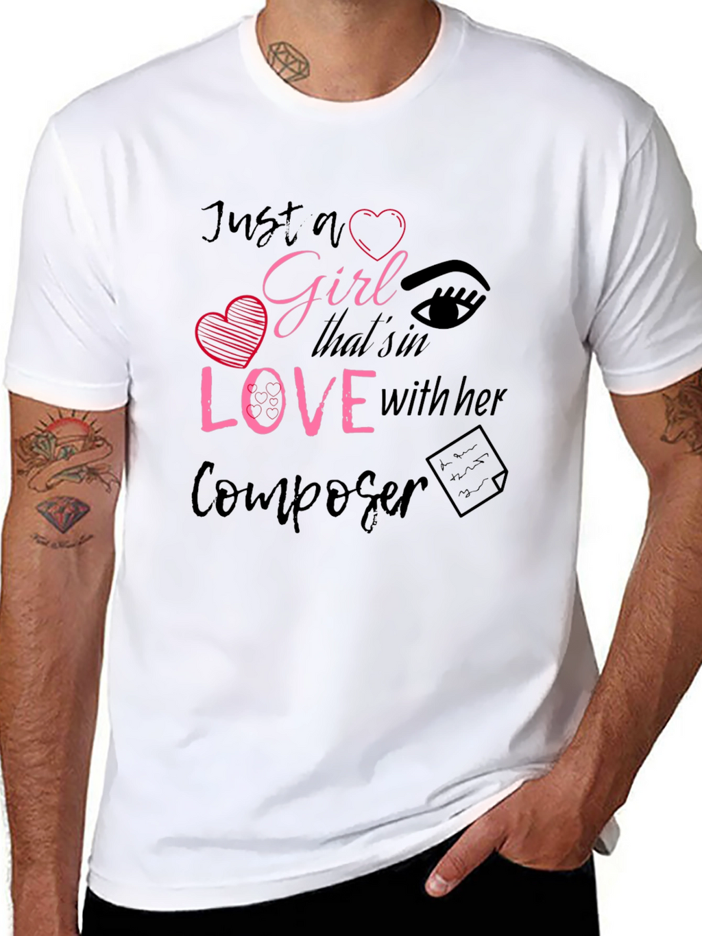 Just a Girl In Love with Her Composer T-Shirt