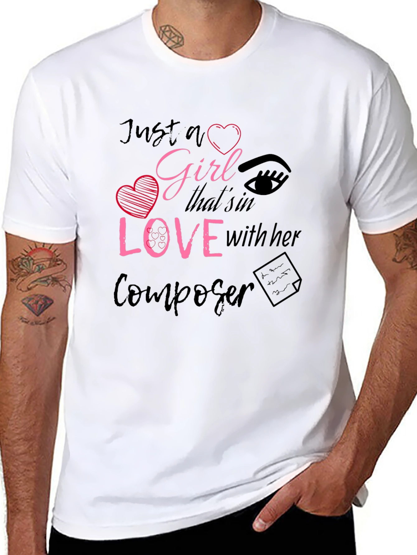Just a Girl In Love with Her Composer T-Shirt