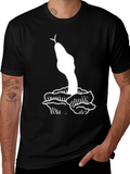 Snake & Rose Graphic T-Shirt