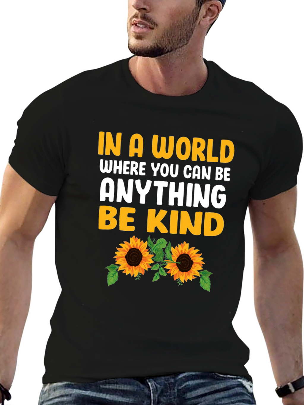 Be Kind Sunflower Graphic Tee