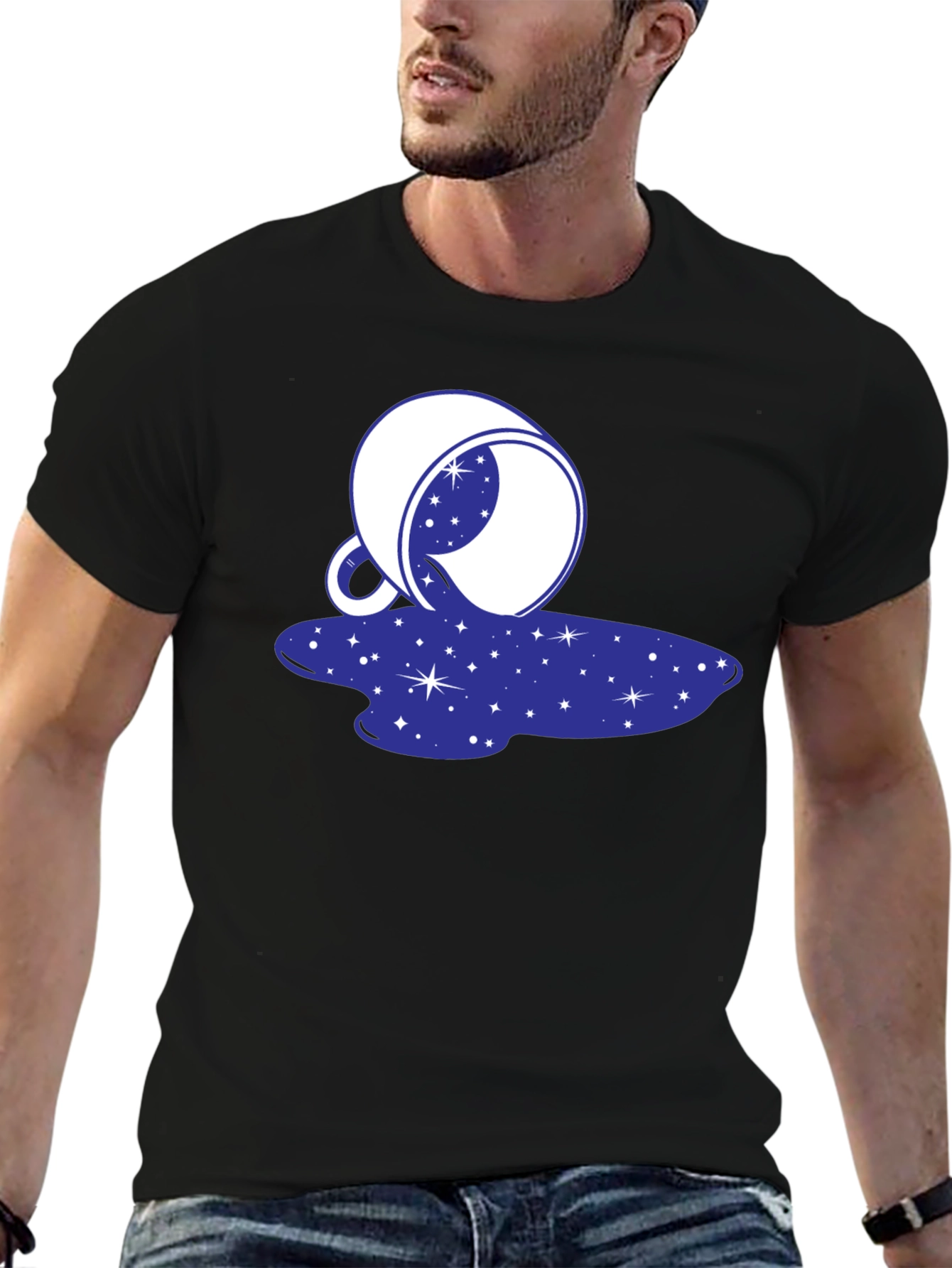 Cosmic Spill T-Shirt - Galaxy Design