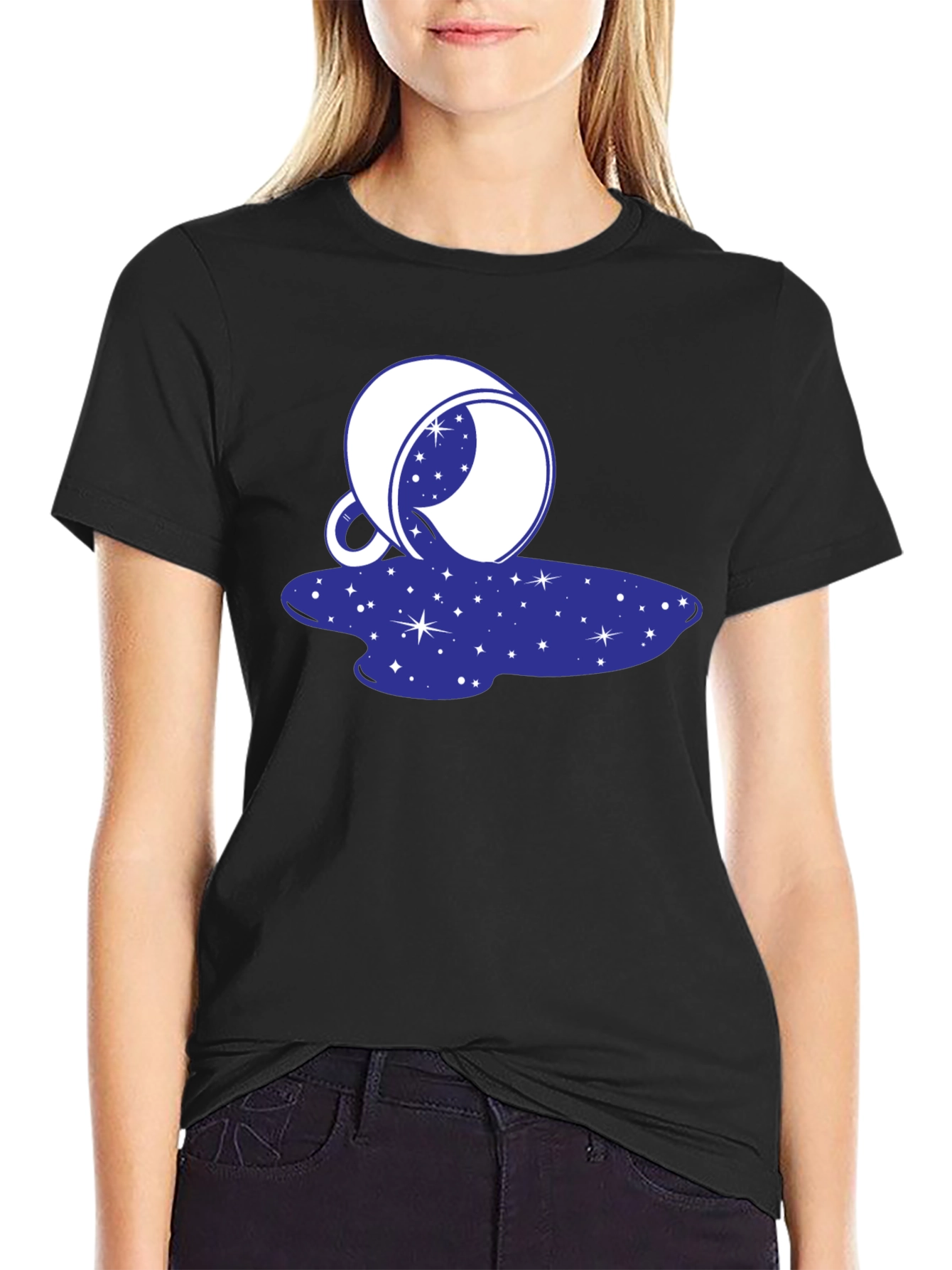 Cosmic Spill T-Shirt - Galaxy Design