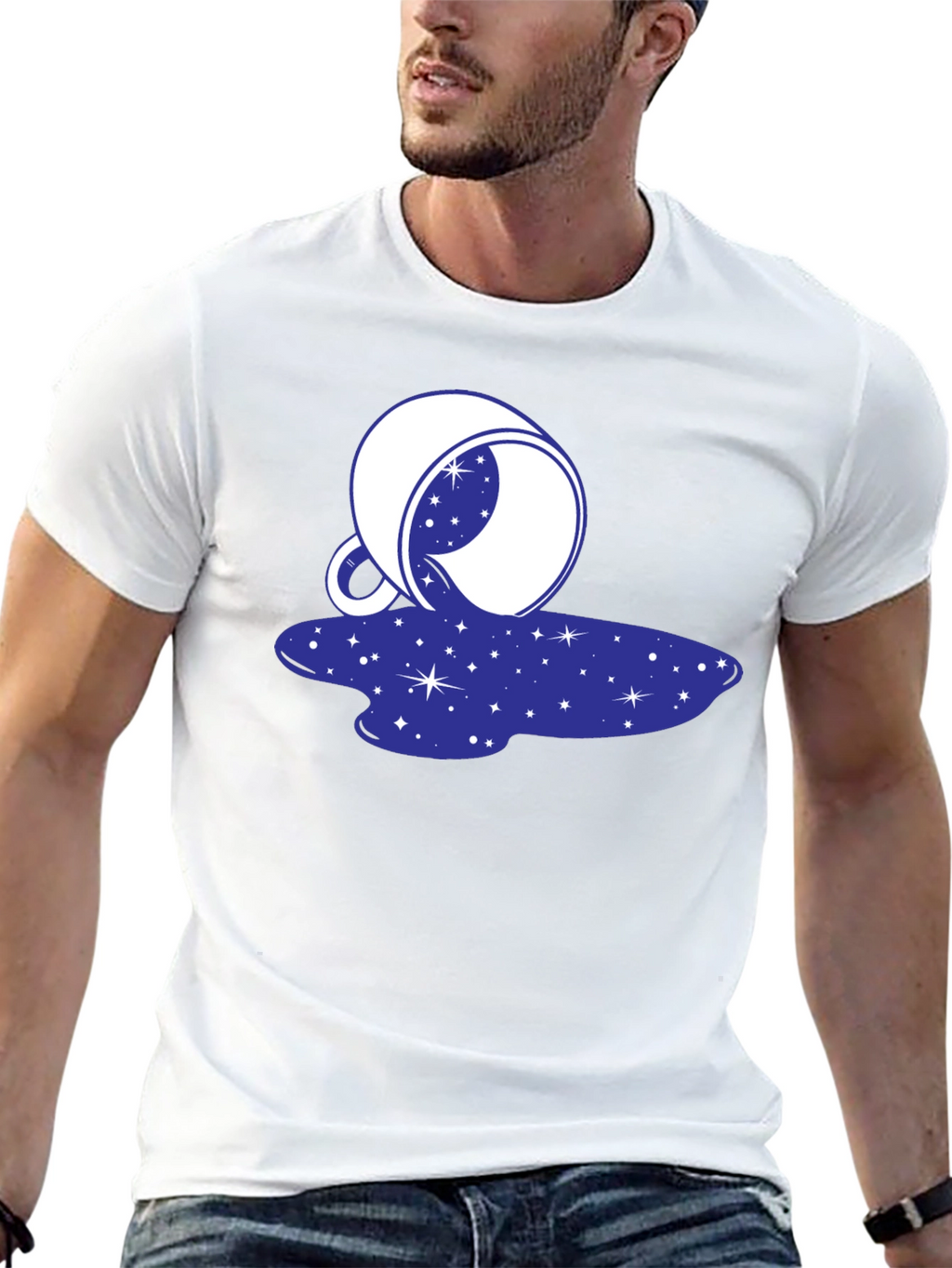 Cosmic Spill T-Shirt - Galaxy Design