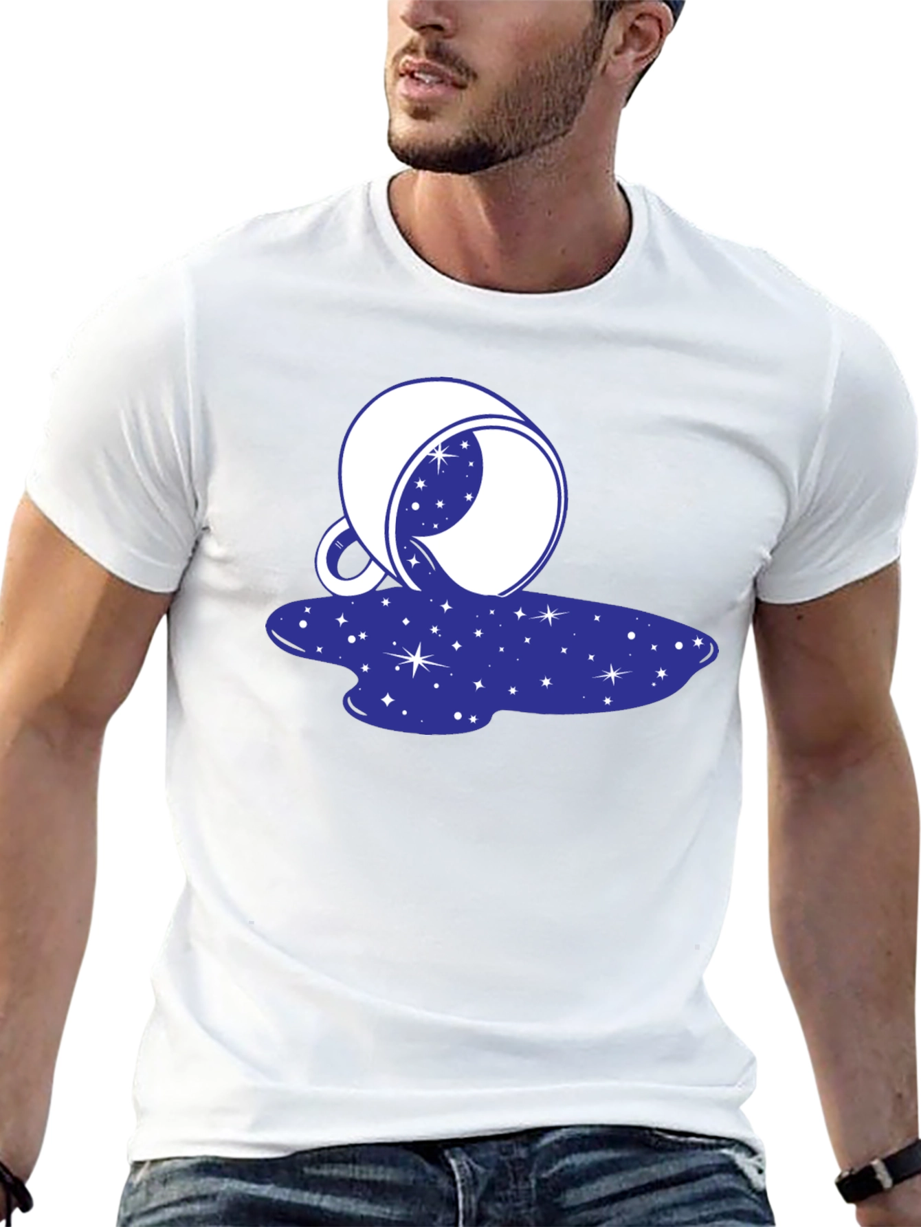 Cosmic Spill T-Shirt - Galaxy Design