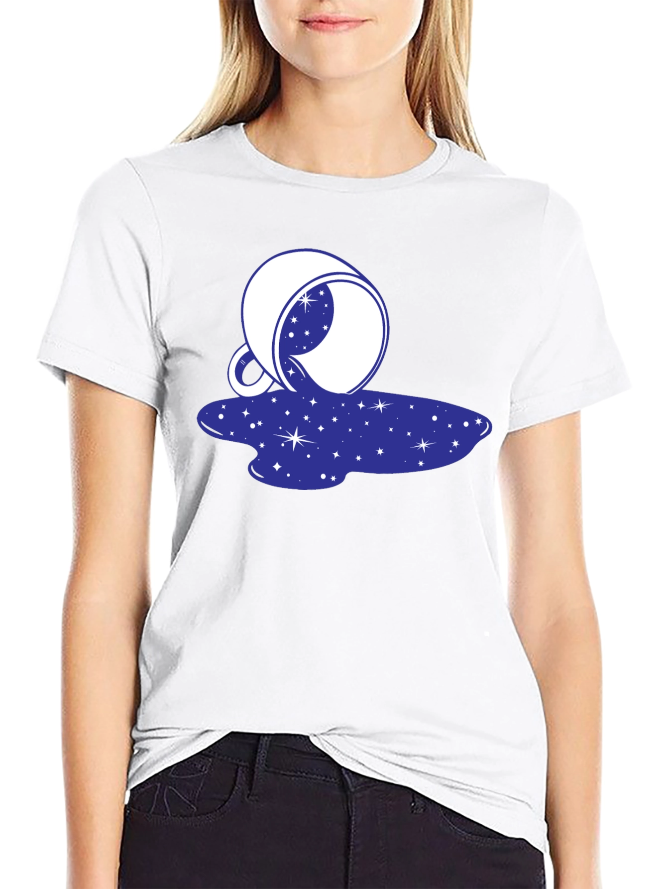 Cosmic Spill T-Shirt - Galaxy Design