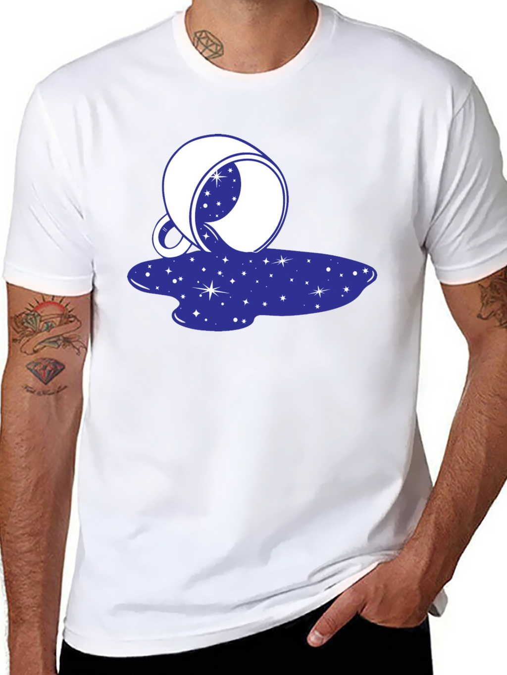 Cosmic Spill T-Shirt - Galaxy Design