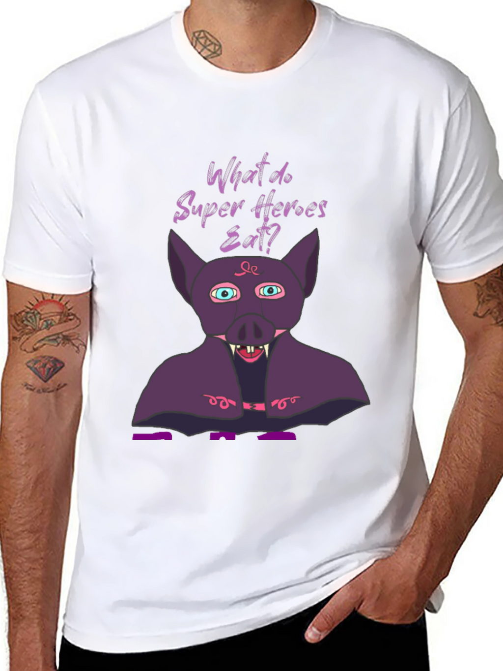 Superhero Diet T-Shirt - Bat Eat!