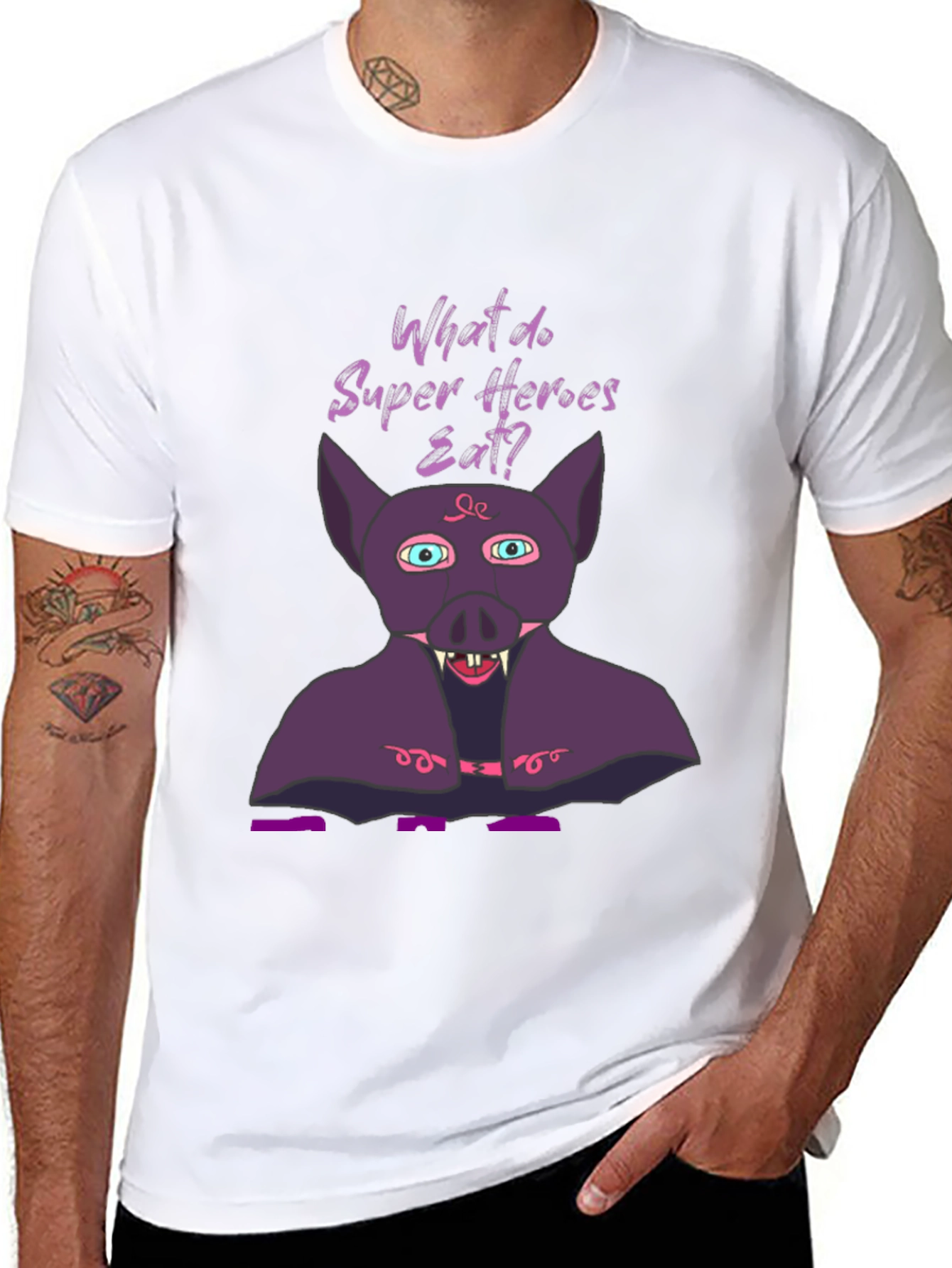 Superhero Diet T-Shirt - Bat Eat!