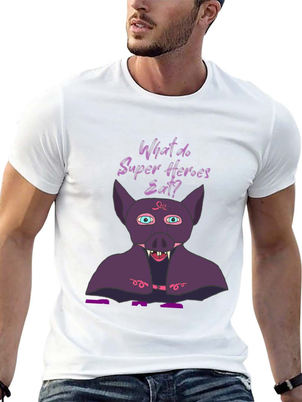 Superhero Diet T-Shirt - Bat Eat!