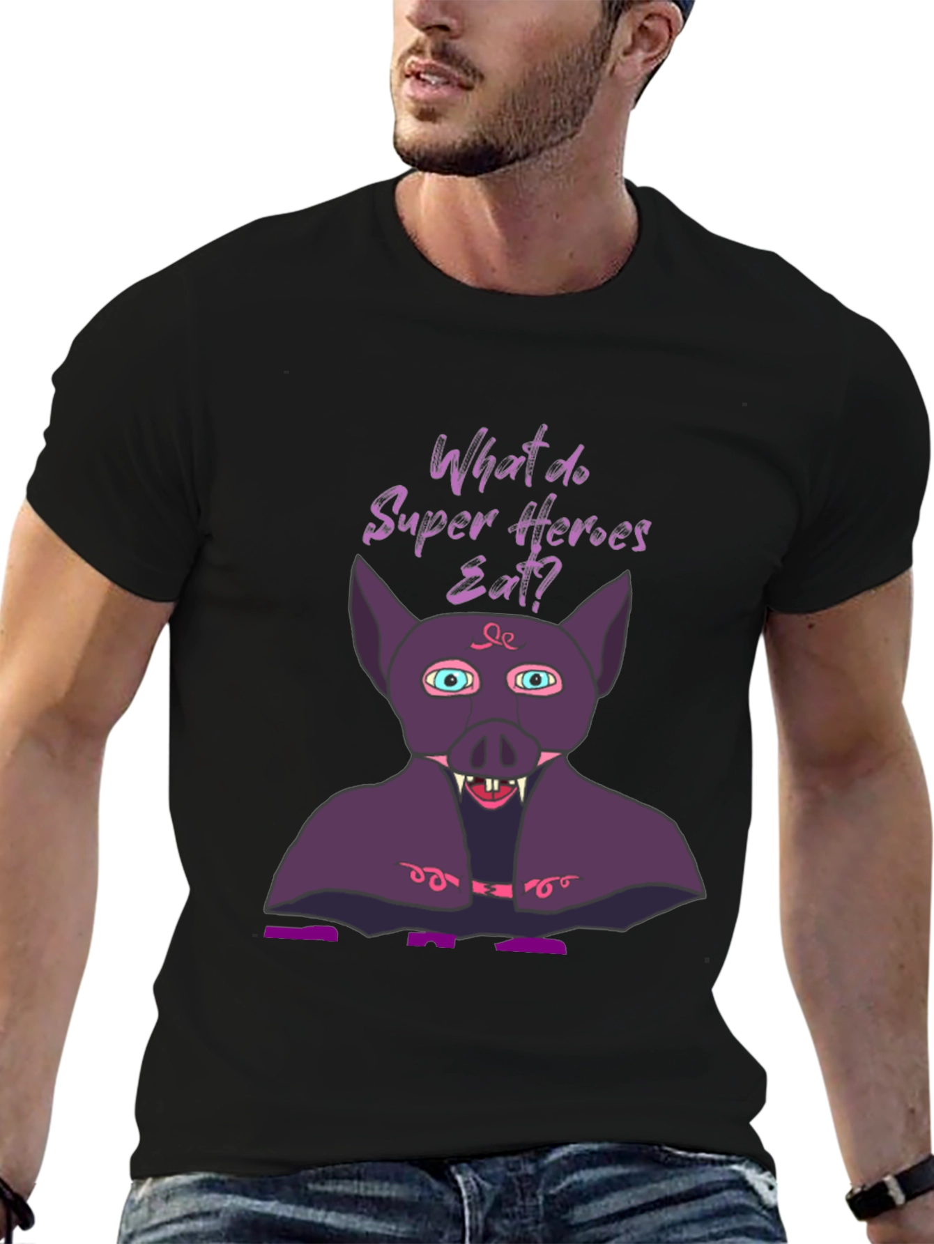 Superhero Diet T-Shirt - Bat Eat!